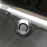 Jet and Internal Drain/Suction - 1 Inch - Black with Black Stainless Steel for Obsidian V2 (06 HSBXGM GZPSQ-1-023-2DZ)